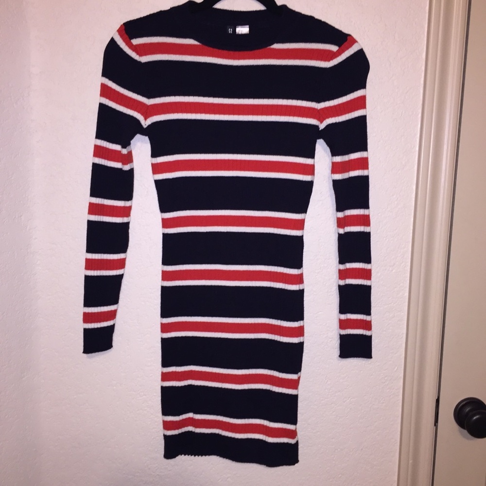 Knit Striped Dress